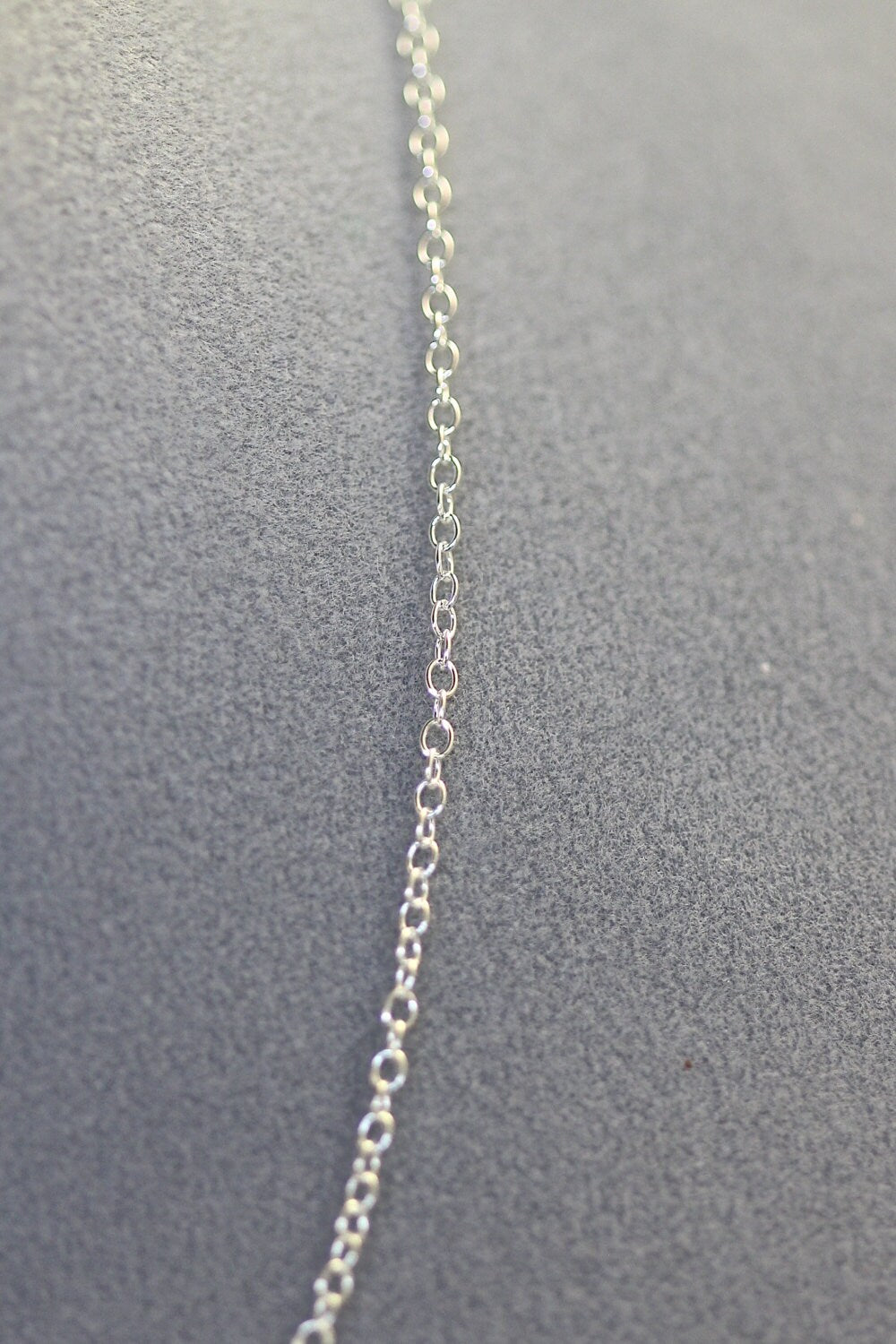 16" Sterling Silver Open Link Finished Chain