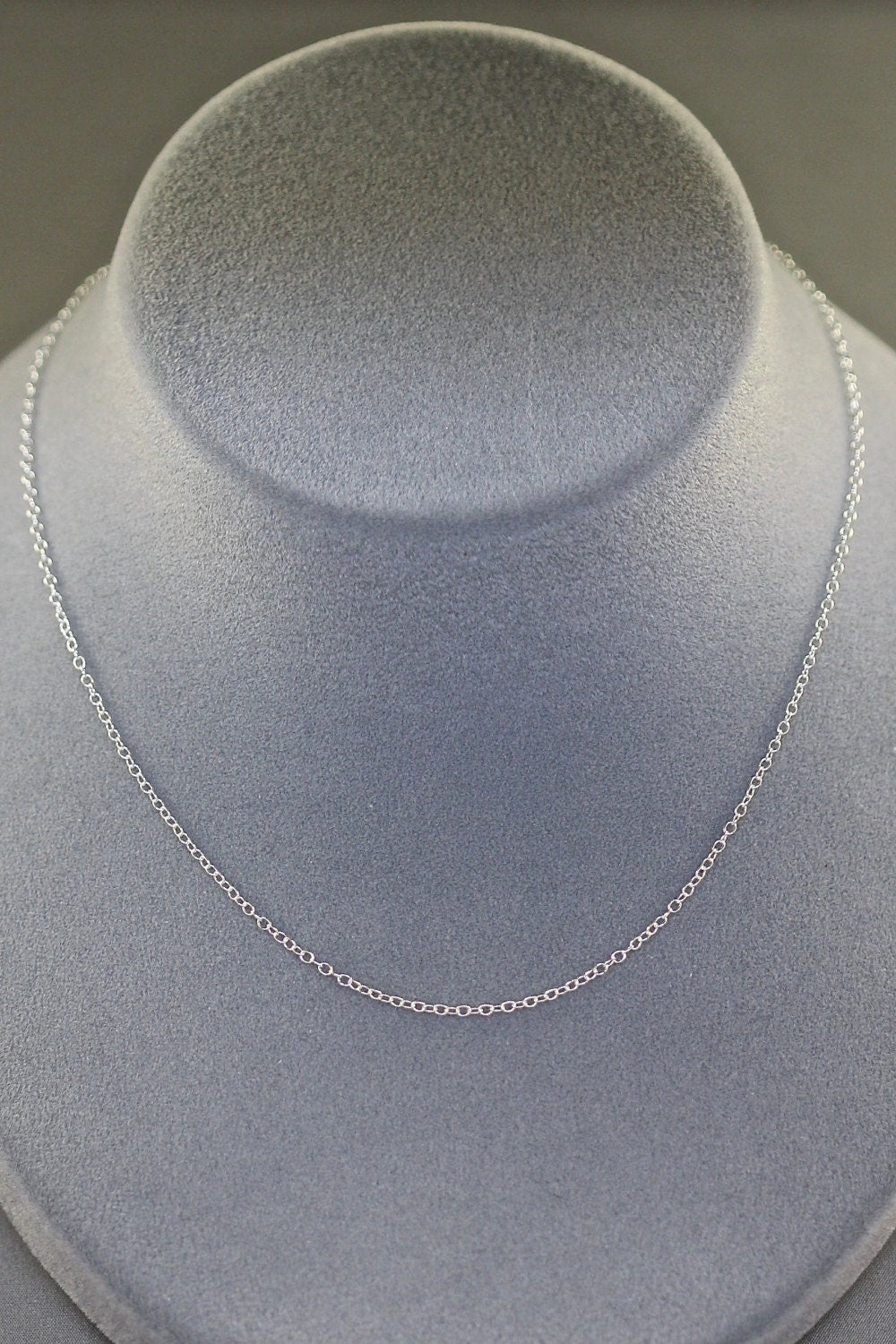 30" Sterling Silver Open Link Finished Chain