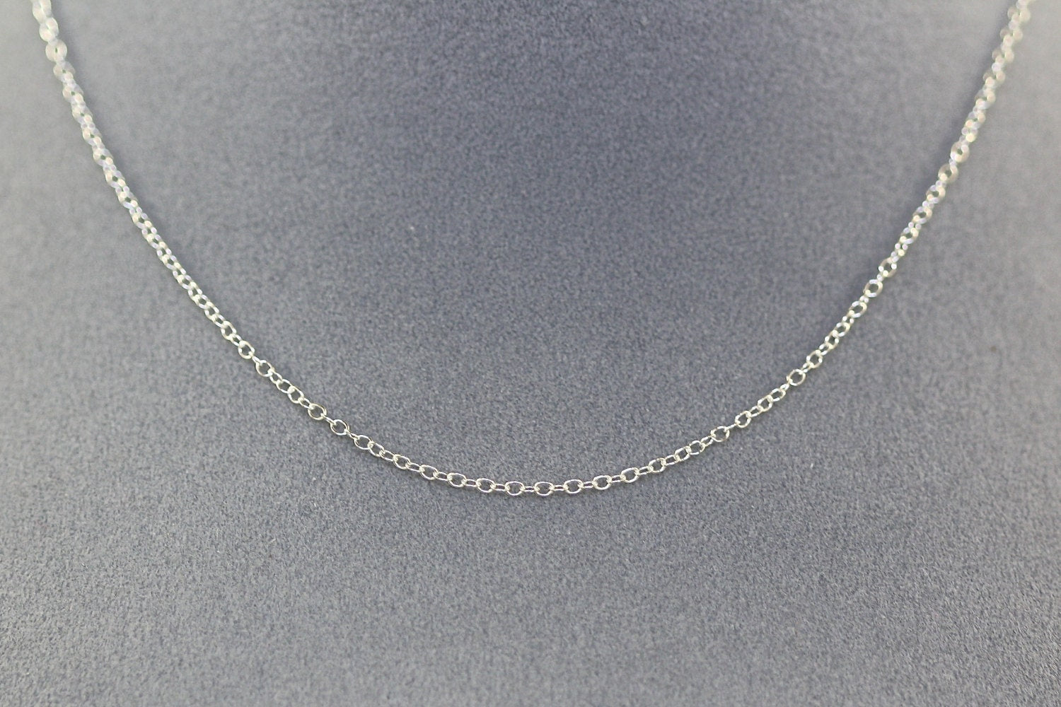 30" Sterling Silver Open Link Finished Chain