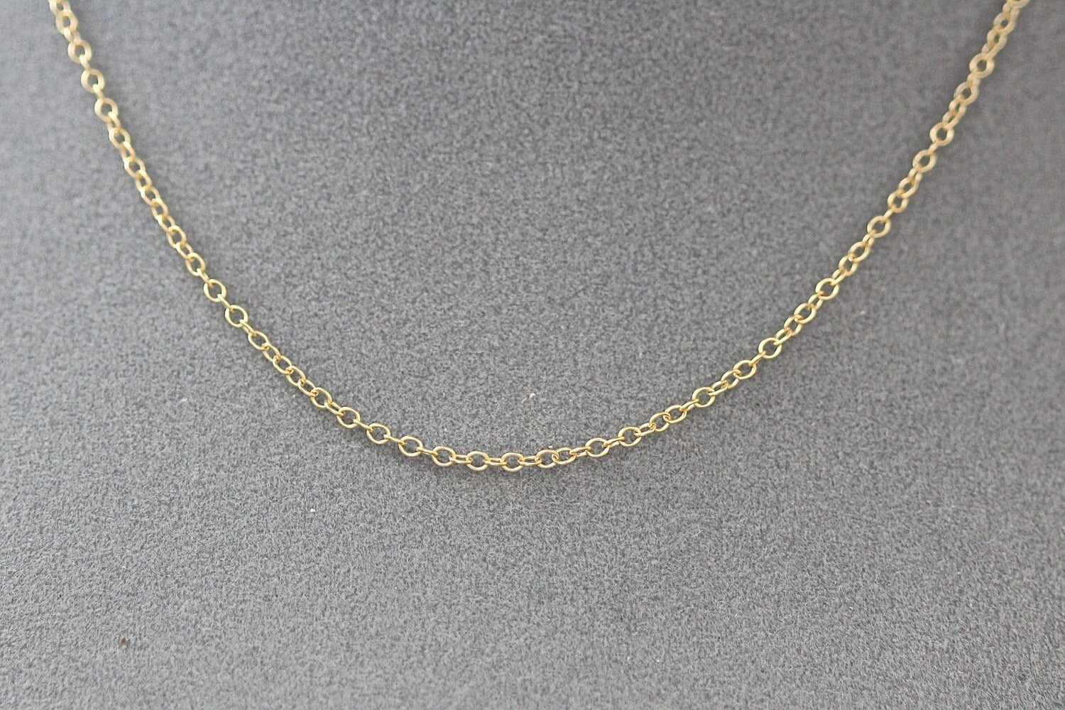18" Gold Filled Open Link Chain with Lobster Clasp