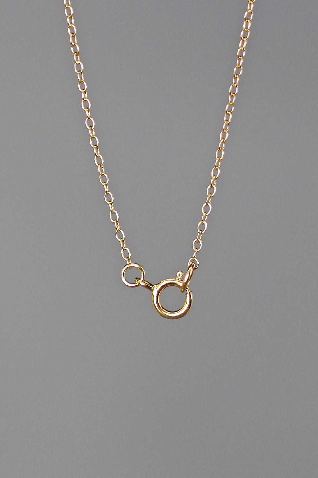 Purple Amethyst Teardrop Necklace on 14k Gold Filled Chain