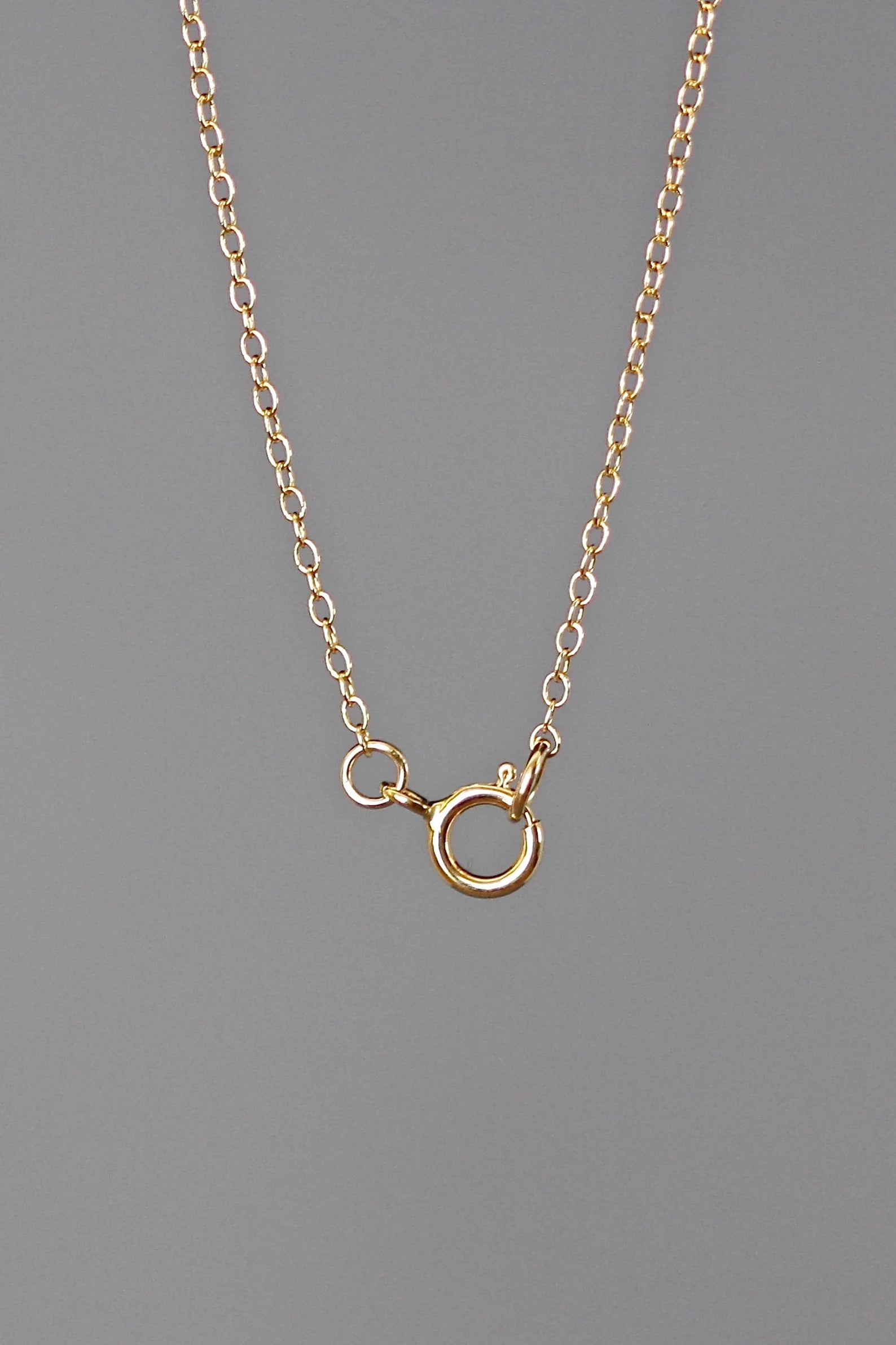 Purple Amethyst Teardrop Necklace on 14k Gold Filled Chain