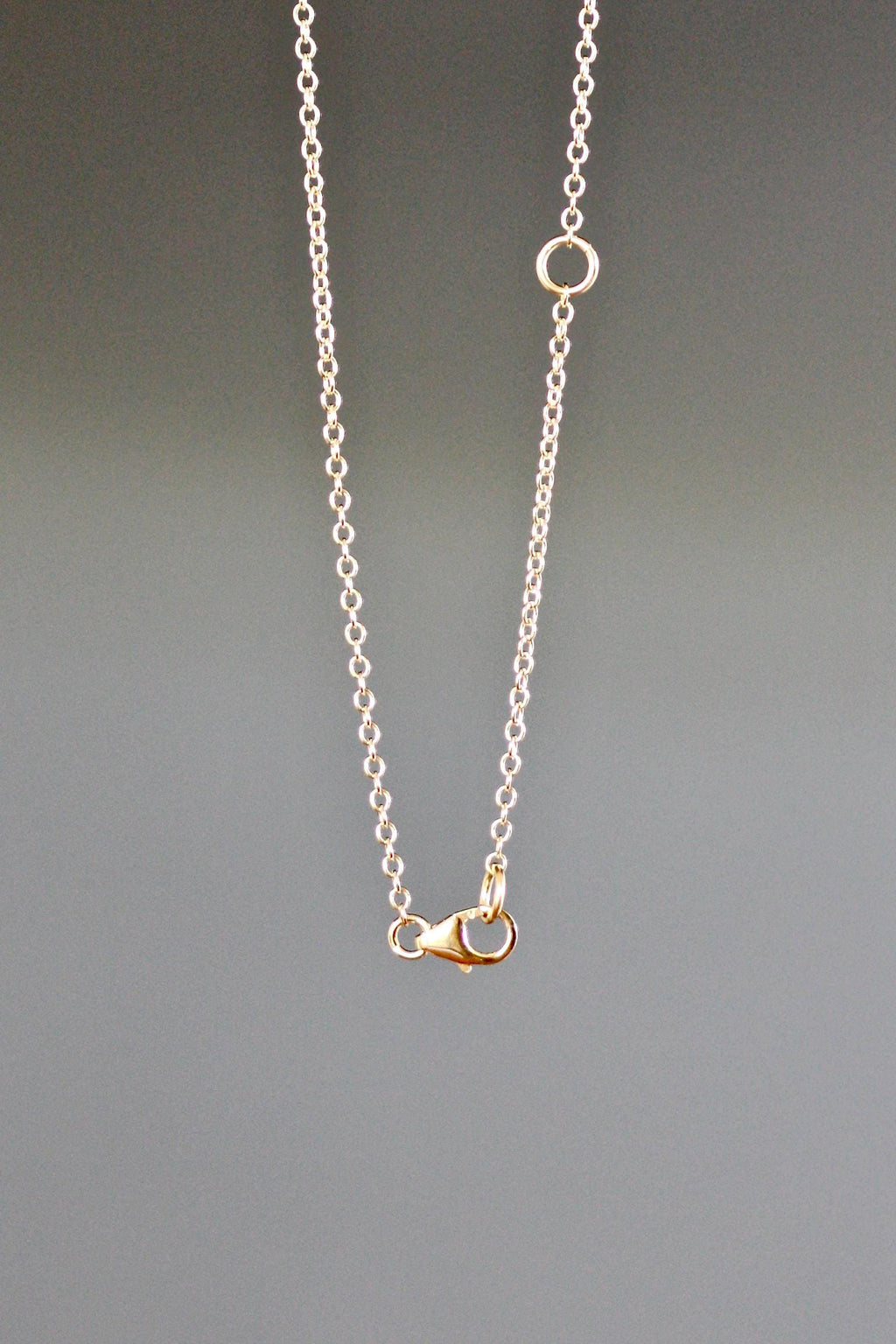 Clear Quartz Crystal Pendant Necklace on 14k Gold Filled Chain
