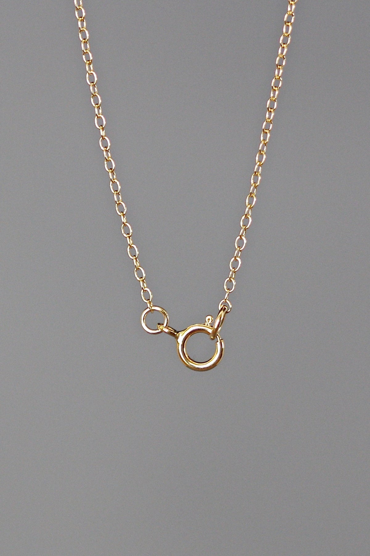 Brown Smokey Quartz Teardrop Pendant Necklace on 14k Gold Filled Chain